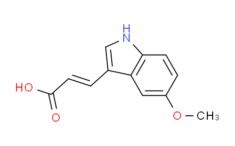 CAS No. 1402072-52-9, (E)-3-(5-Methoxy-1H-indol-3-yl)acrylic acid