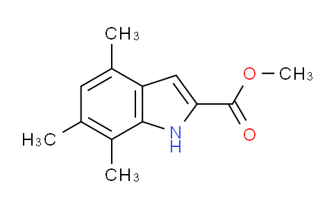 CAS No. 900640-50-8, Methyl 4,6,7-trimethyl-1H-indole-2-carboxylate