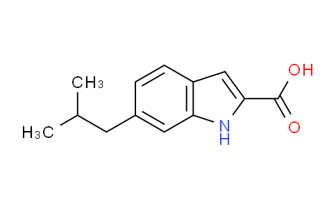 CAS No. 900136-43-8, 6-Isobutyl-1H-indole-2-carboxylic acid