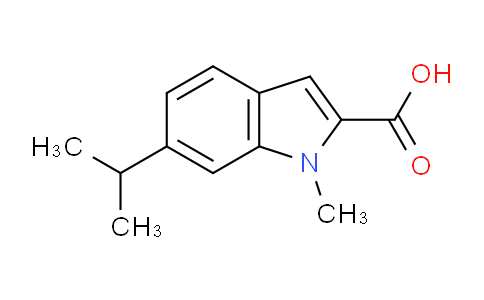 CAS No. 1240579-11-6, 6-Isopropyl-1-methyl-1H-indole-2-carboxylic acid