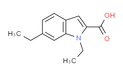 CAS No. 1240570-70-0, 1,6-Diethyl-1H-indole-2-carboxylic acid