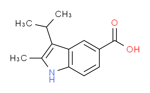 CAS No. 54233-21-5, 3-Isopropyl-2-methyl-1H-indole-5-carboxylic acid