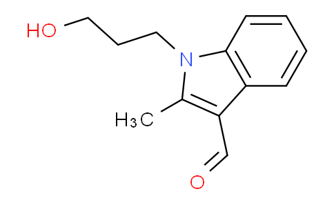 CAS No. 883543-60-0, 1-(3-Hydroxypropyl)-2-methyl-1H-indole-3-carbaldehyde