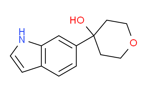CAS No. 885273-47-2, 4-(1H-Indol-6-yl)tetrahydro-2H-pyran-4-ol