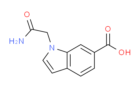 CAS No. 885266-80-8, 1-(2-amino-2-oxoethyl)-1H-indole-6-carboxylic acid