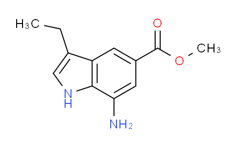 CAS No. 790254-22-7, Methyl 7-amino-3-ethyl-1H-indole-5-carboxylate