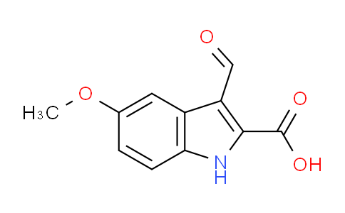 CAS No. 57646-80-7, 3-Formyl-5-methoxy-1H-indole-2-carboxylic acid