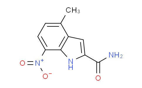 CAS No. 1956322-47-6, 4-Methyl-7-nitro-1H-indole-2-carboxamide