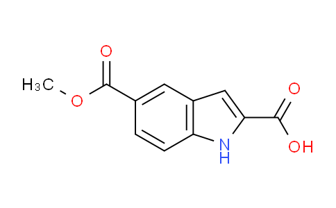 CAS No. 681288-76-6, 5-(Methoxycarbonyl)-1H-indole-2-carboxylic acid