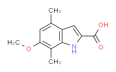 CAS No. 383132-83-0, 6-Methoxy-4,7-dimethyl-1H-indole-2-carboxylic acid