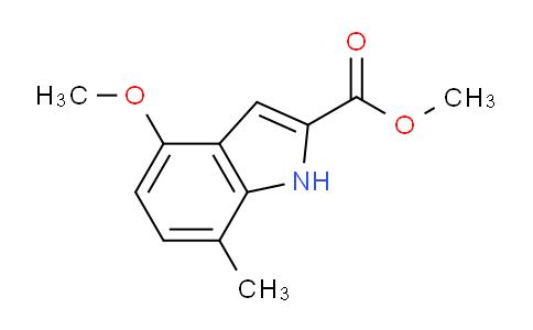 CAS No. 187607-77-8, Methyl 4-methoxy-7-methyl-1H-indole-2-carboxylate