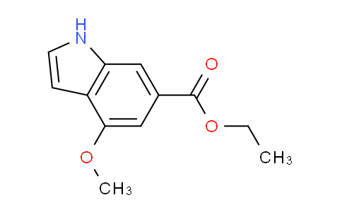 CAS No. 1459215-15-6, Ethyl 4-methoxy-1H-indole-6-carboxylate