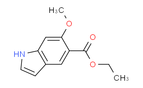 CAS No. 1122710-76-2, Ethyl 6-methoxy-1H-indole-5-carboxylate