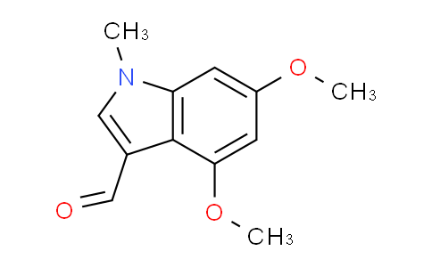 CAS No. 696649-93-1, 4,6-Dimethoxy-1-methyl-1H-indole-3-carbaldehyde