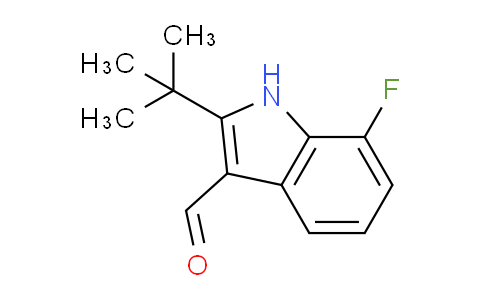 CAS No. 586949-71-5, 2-(tert-Butyl)-7-fluoro-1H-indole-3-carbaldehyde