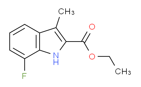 CAS No. 866211-11-2, Ethyl 7-fluoro-3-methyl-1H-indole-2-carboxylate