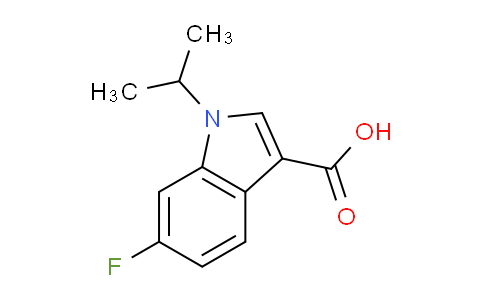 CAS No. 676477-05-7, 6-Fluoro-1-isopropyl-1H-indole-3-carboxylic acid