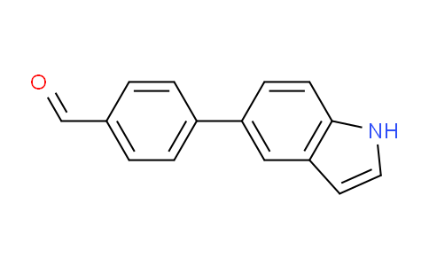 CAS No. 893736-21-5, 4-(1H-Indol-5-yl)benzaldehyde