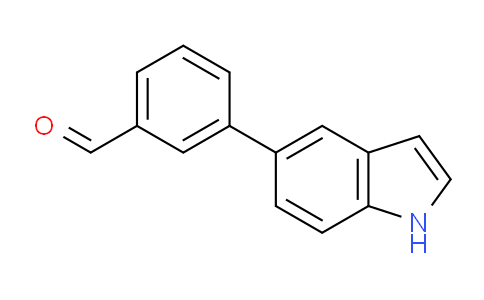 CAS No. 210888-94-1, 3-(1H-Indol-5-yl)benzaldehyde