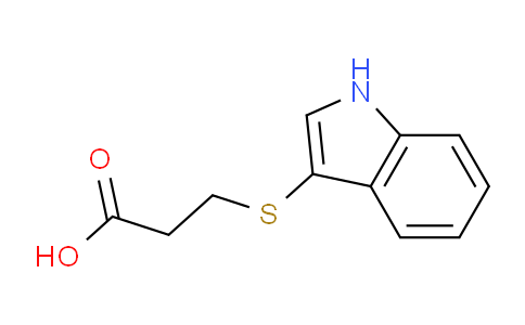 CAS No. 80412-20-0, 3-((1H-Indol-3-yl)thio)propanoic acid