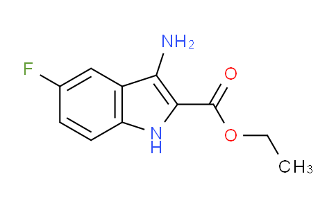 CAS No. 317840-95-2, Ethyl 3-amino-5-fluoro-1H-indole-2-carboxylate