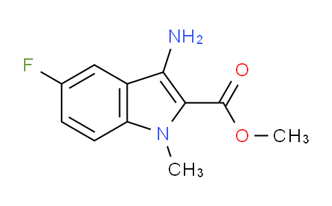 CAS No. 889950-10-1, Methyl 3-amino-5-fluoro-1-methyl-1H-indole-2-carboxylate