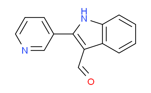 CAS No. 95854-06-1, 2-(Pyridin-3-yl)-1H-indole-3-carbaldehyde