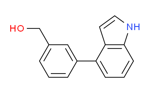 CAS No. 1349715-64-5, (3-(1H-Indol-4-yl)phenyl)methanol