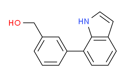 CAS No. 1349716-73-9, (3-(1H-Indol-7-yl)phenyl)methanol