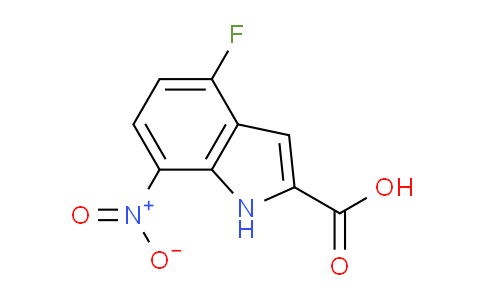 CAS No. 1167056-39-4, 4-Fluoro-7-nitro-1H-indole-2-carboxylic acid