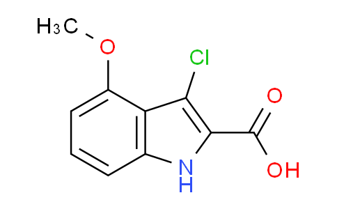 CAS No. 1355219-94-1, 3-Chloro-4-methoxy-1H-indole-2-carboxylic acid