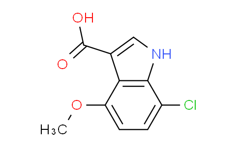 CAS No. 948581-69-9, 7-Chloro-4-methoxy-1H-indole-3-carboxylic acid