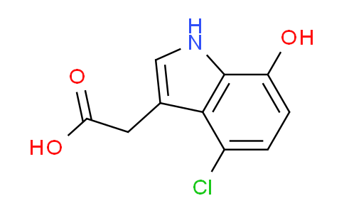 CAS No. 1227599-55-4, 2-(4-Chloro-7-hydroxy-1H-indol-3-yl)acetic acid