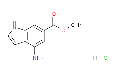 CAS No. 1235138-34-7, methyl 4-amino-1H-indole-6-carboxylate hydrochloride