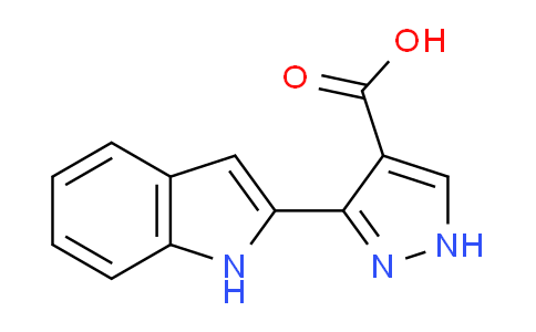 CAS No. 827316-49-4, 3-(1H-Indol-2-yl)-1H-pyrazole-4-carboxylic acid