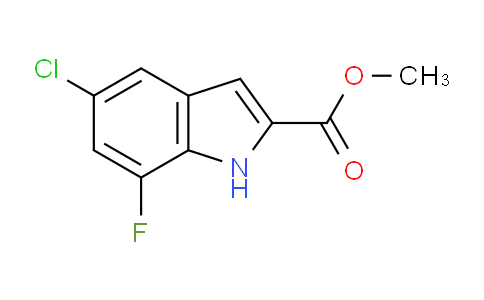 CAS No. 1255098-87-3, Methyl 5-chloro-7-fluoro-1H-indole-2-carboxylate