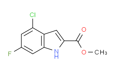 CAS No. 900640-49-5, Methyl 4-chloro-6-fluoro-1H-indole-2-carboxylate