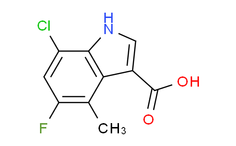 CAS No. 948581-68-8, 7-Chloro-5-fluoro-4-methyl-1H-indole-3-carboxylic acid