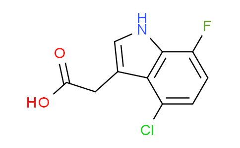 CAS No. 1227499-47-9, 2-(4-Chloro-7-fluoro-1H-indol-3-yl)acetic acid