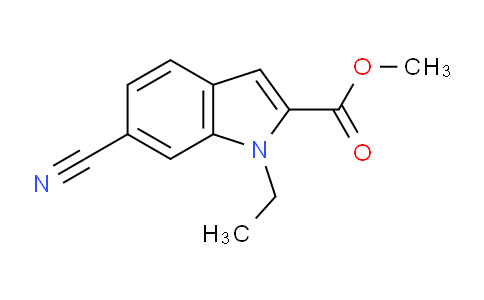 CAS No. 701305-41-1, Methyl 6-cyano-1-ethyl-1H-indole-2-carboxylate