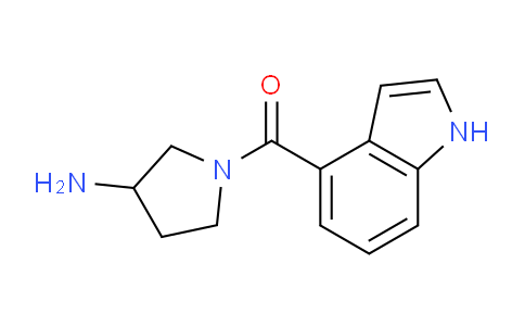 CAS No. 1282475-32-4, (3-Aminopyrrolidin-1-yl)(1H-indol-4-yl)methanone