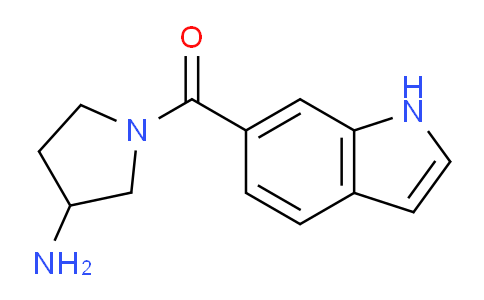 CAS No. 1405060-19-6, (3-Aminopyrrolidin-1-yl)(1H-indol-6-yl)methanone