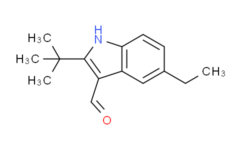 CAS No. 588670-11-5, 2-(tert-Butyl)-5-ethyl-1H-indole-3-carbaldehyde