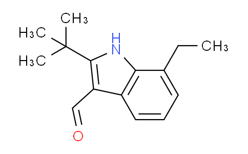 CAS No. 586949-23-7, 2-(tert-Butyl)-7-ethyl-1H-indole-3-carbaldehyde