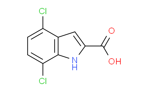 CAS No. 96129-74-7, 4,7-Dichloro-1H-indole-2-carboxylic acid