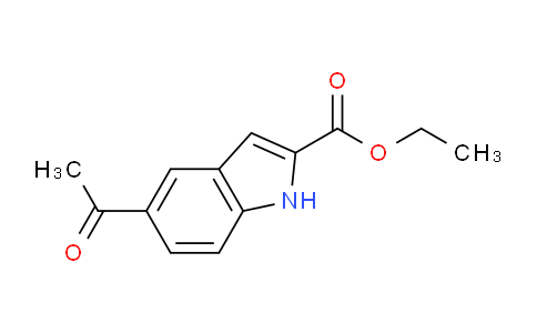 CAS No. 31380-56-0, Ethyl 5-acetyl-1H-indole-2-carboxylate