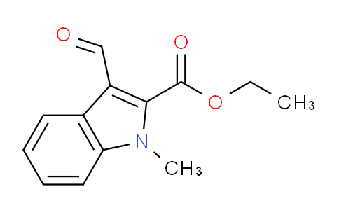 CAS No. 18450-28-7, Ethyl 3-formyl-1-methyl-1H-indole-2-carboxylate