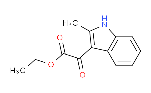 CAS No. 6628-34-8, Ethyl 2-(2-methyl-1H-indol-3-yl)-2-oxoacetate