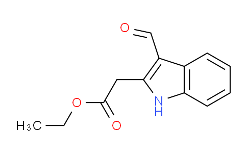 CAS No. 129410-12-4, Ethyl 2-(3-formyl-1H-indol-2-yl)acetate
