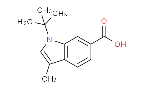 CAS No. 1624260-57-6, 1-(tert-Butyl)-3-methyl-1H-indole-6-carboxylic acid